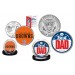 Best Dad - CLEVELAND BROWNS 2-Coin Set U.S. Quarter & JFK Half Dollar - NFL Officially Licensed