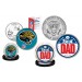 Best Dad - JACKSONVILLE JAGUARS 2-Coin Set U.S. Quarter & JFK Half Dollar - NFL Officially Licensed