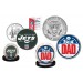 Best Dad - NEW YORK JETS 2-Coin Set U.S. Quarter & JFK Half Dollar - NFL Officially Licensed