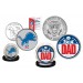 Best Dad - DETROIT LIONS 2-Coin Set U.S. Quarter & JFK Half Dollar - NFL Officially Licensed