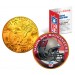 TAMPA BAY BUCS NFL 24K Gold Plated IKE Dollar US Colorized Coin - Officially Licensed