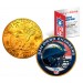 SAN DIEGO CHARGERS NFL 24K Gold Plated IKE Dollar US Colorized Coin - Officially Licensed