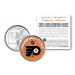 PHILADELPHIA FLYERS NHL Hockey Pennsylvania Statehood Quarter U.S. Colorized Coin - Officially Licensed