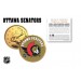 OTTAWA SENATORS NHL Hockey 24K Gold Plated Canadian Quarter Colorized Coin - Officially Licensed