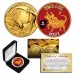 2021 Chinese New Year * YEAR OF THE OX * 24 Karat Gold Plated $50 American Gold Buffalo Indian Tribute Coin with DELUXE BOX