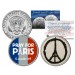 PRAY FOR PARIS Colorized 2015 JFK Half Dollar U.S. 2-Coin Set - WORLD PEACE France