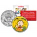 Peanuts " Halloween - Great Pumpkin - Linus - Web " JFK Kennedy Half Dollar U.S. Coin - Officially Licensed