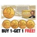 2009 Lincoln Bicentennial Penny 4-Coin Set 24K Gold Plated - BUY 1 AND GET 1 FREE - bogo