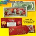 2019 Chinese New Year * YEAR OF THE PIG * POLYCHROMATIC 8 COLORIZED PIG’S Genuine Legal Tender U.S. $2 BILL - $2 Lucky Money with Red Envelope