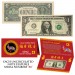 2023 CNY Chinese YEAR of the RABBIT Lucky Money S/N 88 U.S. $1 Bill w/ Red Folder