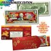 2023 Chinese New Year * YEAR OF THE RABBIT * POLYCHROMATIC 8 COLORIZED RABBITS Genuine Legal Tender U.S. $2 BILL - $2 Lucky Money with Red Envelope