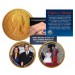 ROYAL WEDDING - Prince William & Kate - British Half Penny 24K Gold 2-Coin Set