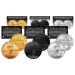 TRIBUTE 1943 World War II Steelie PENNY Coin - Get all 3 Plated Rare Metal Versions (Black Ruthenium, .999 Fine Silver, 24K Gold)